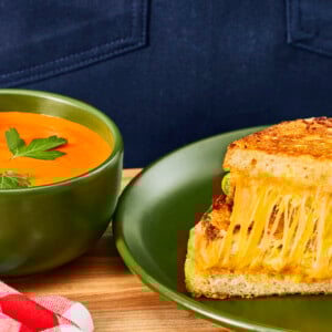 Tomato soup and grilled cheese.