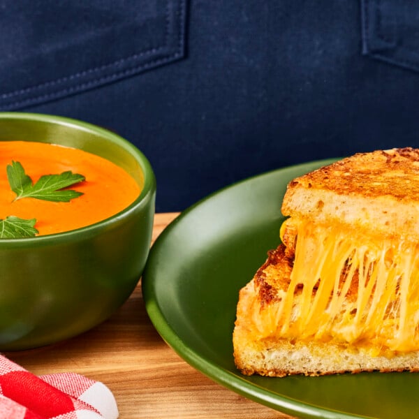 Tomato soup and grilled cheese.
