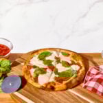 A homemade Neapolitan pizza.