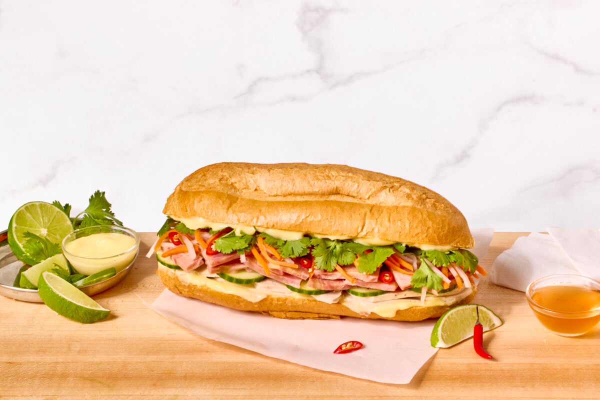 A banh mi sandwich.